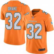 Youth Nike Miami Dolphins #32 Kenyan Drake Limited Orange Rush Vapor Untouchable NFL Jersey