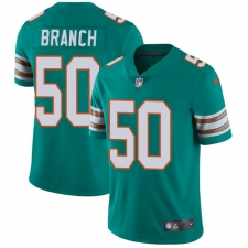 Men's Nike Miami Dolphins #50 Andre Branch Aqua Green Alternate Vapor Untouchable Limited Player NFL Jersey