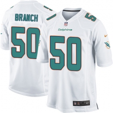 Men's Nike Miami Dolphins #50 Andre Branch Game White NFL Jersey