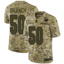 Men's Nike Miami Dolphins #50 Andre Branch Limited Camo 2018 Salute to Service NFL Jersey