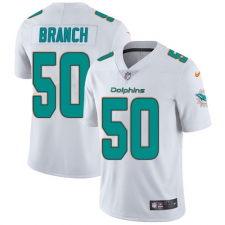 Youth Nike Miami Dolphins #50 Andre Branch Elite White NFL Jersey