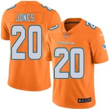 Men's Nike Miami Dolphins #20 Reshad Jones Elite Orange Rush Vapor Untouchable NFL Jersey