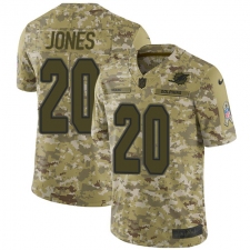 Men's Nike Miami Dolphins #20 Reshad Jones Limited Camo 2018 Salute to Service NFL Jersey