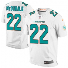 Men's Nike Miami Dolphins #22 T.J. McDonald Elite White NFL Jersey