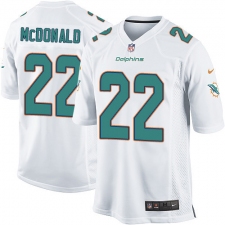 Men's Nike Miami Dolphins #22 T.J. McDonald Game White NFL Jersey