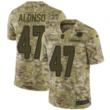 Youth Nike Miami Dolphins #47 Kiko Alonso Limited Camo 2018 Salute to Service NFL Jersey