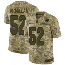 Men's Nike Miami Dolphins #52 Raekwon McMillan Limited Camo 2018 Salute to Service NFL Jersey