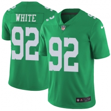 Youth Nike Philadelphia Eagles #92 Reggie White Limited Green Rush Vapor Untouchable NFL Jersey