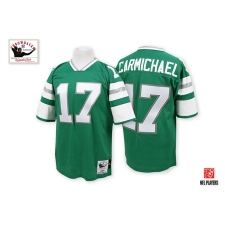 Mitchell And Ness Philadelphia Eagles #17 Harold Carmichael Green Authentic Throwback NFL Jersey