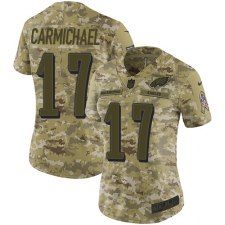 Women's Nike Philadelphia Eagles #17 Harold Carmichael Limited Camo 2018 Salute to Service NFL Jersey