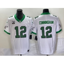 Men's Nike Philadelphia Eagles #12 Randall Cunningham White 2023 F.U.S.E. Vapor Untouchable C Stitched Football Jersey