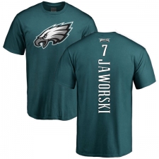 Nike Philadelphia Eagles #7 Ron Jaworski Green Backer T-Shirt