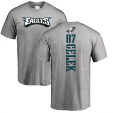 Nike Philadelphia Eagles #87 Brent Celek Ash Backer T-Shirt