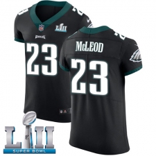 Men's Nike Philadelphia Eagles #23 Rodney McLeod Black Vapor Untouchable Elite Player Super Bowl LII NFL Jersey