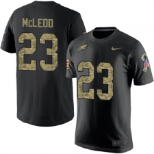 Nike Philadelphia Eagles #23 Rodney McLeod Black Camo Salute to Service T-Shirt