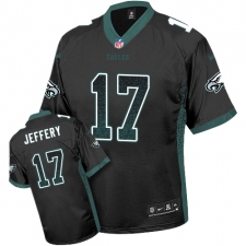 Men's Nike Philadelphia Eagles #17 Alshon Jeffery Limited Black Drift Fashion NFL Jersey