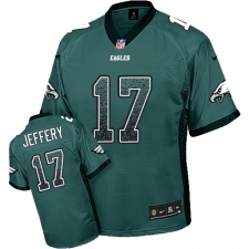 Men's Nike Philadelphia Eagles #17 Alshon Jeffery Limited Midnight Green Drift Fashion NFL Jersey