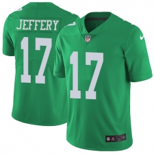 Youth Nike Philadelphia Eagles #17 Alshon Jeffery Limited Green Rush Vapor Untouchable NFL Jersey