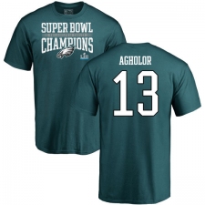 Nike Philadelphia Eagles #13 Nelson Agholor Green Super Bowl LII Champions T-Shirt