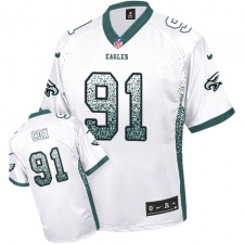 Men's Nike Philadelphia Eagles #91 Fletcher Cox Limited White Drift Fashion NFL Jersey