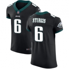 Men's Nike Philadelphia Eagles #6 Caleb Sturgis Black Alternate Vapor Untouchable Elite Player NFL Jersey