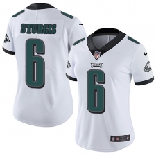 Women's Nike Philadelphia Eagles #6 Caleb Sturgis White Vapor Untouchable Limited Player NFL Jersey