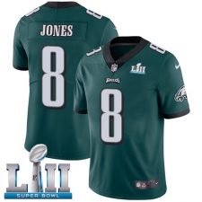 Youth Nike Philadelphia Eagles #8 Donnie Jones Midnight Green Team Color Vapor Untouchable Limited Player Super Bowl LII NFL Jersey