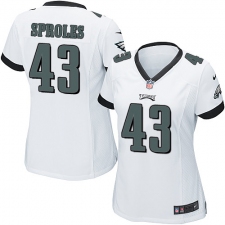 Women's Nike Philadelphia Eagles #43 Darren Sproles Game White NFL Jersey