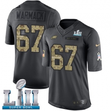 Youth Nike Philadelphia Eagles #67 Chance Warmack Limited Black 2016 Salute to Service Super Bowl LII NFL Jersey
