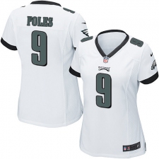 Women's Nike Philadelphia Eagles #9 Nick Foles Game White NFL Jersey