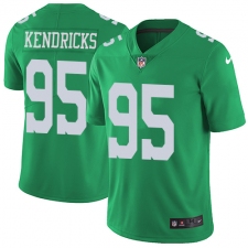 Men's Nike Philadelphia Eagles #95 Mychal Kendricks Limited Green Rush Vapor Untouchable NFL Jersey