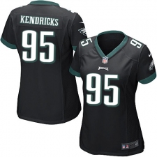 Women's Nike Philadelphia Eagles #95 Mychal Kendricks Game Black Alternate NFL Jersey