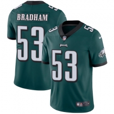 Youth Nike Philadelphia Eagles #53 Nigel Bradham Midnight Green Team Color Vapor Untouchable Limited Player NFL Jersey