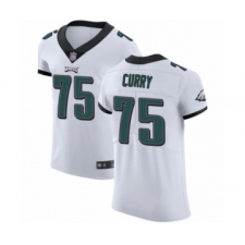 Men's Philadelphia Eagles #75 Vinny Curry White Vapor Untouchable Elite Player Football Jersey
