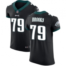 Men's Nike Philadelphia Eagles #79 Brandon Brooks Black Alternate Vapor Untouchable Elite Player NFL Jersey