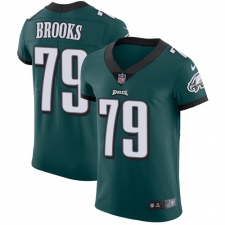 Men's Nike Philadelphia Eagles #79 Brandon Brooks Midnight Green Team Color Vapor Untouchable Elite Player NFL Jersey