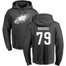 Nike Philadelphia Eagles #79 Brandon Brooks Ash One Color Pullover Hoodie