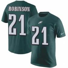 Nike Philadelphia Eagles #21 Patrick Robinson Green Rush Pride Name & Number T-Shirt