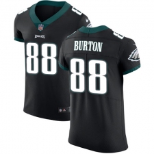 Men's Nike Philadelphia Eagles #88 Trey Burton Black Alternate Vapor Untouchable Elite Player NFL Jersey