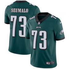 Youth Nike Philadelphia Eagles #73 Isaac Seumalo Midnight Green Team Color Vapor Untouchable Limited Player NFL Jersey