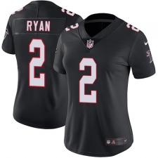 Women's Nike Atlanta Falcons #2 Matt Ryan Elite Black Alternate NFL Jersey