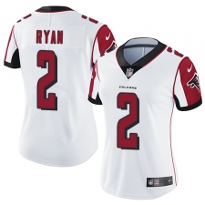 Women's Nike Atlanta Falcons #2 Matt Ryan Elite White NFL Jersey