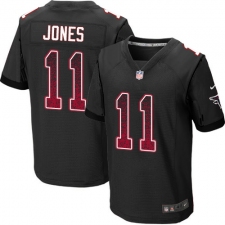 Men's Nike Atlanta Falcons #11 Julio Jones Elite Black Alternate Drift Fashion NFL Jersey