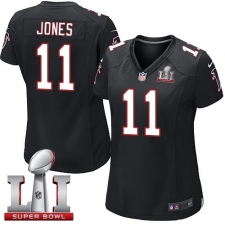 Women's Nike Atlanta Falcons #11 Julio Jones Black Alternate Super Bowl LI 51 Vapor Untouchable Limited Player NFL Jersey