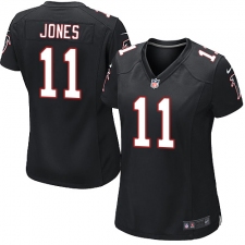 Women's Nike Atlanta Falcons #11 Julio Jones Game Black Alternate NFL Jersey