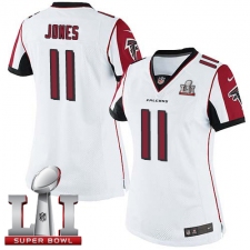 Women's Nike Atlanta Falcons #11 Julio Jones White Super Bowl LI 51 Vapor Untouchable Limited Player NFL Jersey