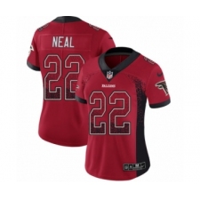 Women's Nike Atlanta Falcons #22 Keanu Neal Limited Red Rush Drift Fashion NFL Jersey
