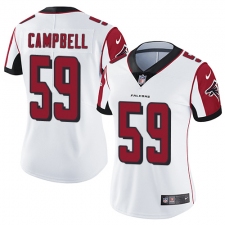 Women's Nike Atlanta Falcons #59 De'Vondre Campbell Elite White NFL Jersey
