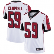 Youth Nike Atlanta Falcons #59 De'Vondre Campbell Elite White NFL Jersey