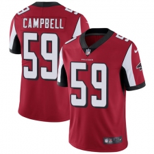 Youth Nike Atlanta Falcons #59 De'Vondre Campbell Red Team Color Vapor Untouchable Limited Player NFL Jersey